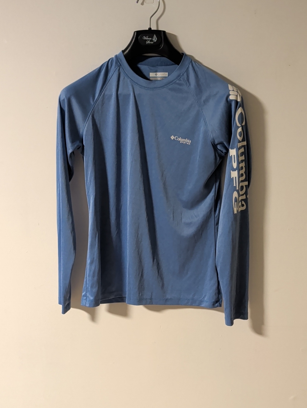 Columbia Long Sleeve PFG Performance Shirt - Light Blue